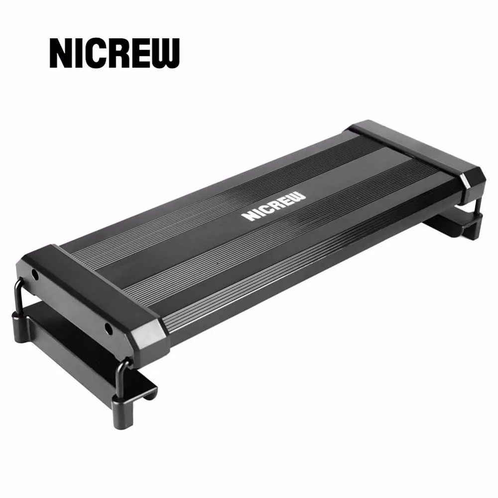 Nicrew аквариумный светодиодный светильник ing RGB светодиодный светильник с регулируемой яркостью, изменяющим цвет, пульт дистанционного управления 7 Вт подходит для аквариума от 11 до 19 дюймов