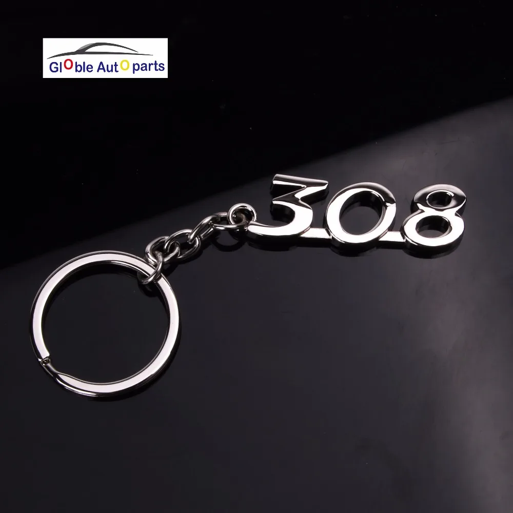 Брелок для ключей от автомобиля с логотипом Peugeot 206 207 301 307 308 408 3008 508 брелок