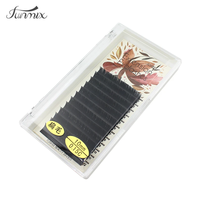 

FUNMIX New Ellipse Flat False Eyelash Faux Mink Ellipse eyelash Extension
