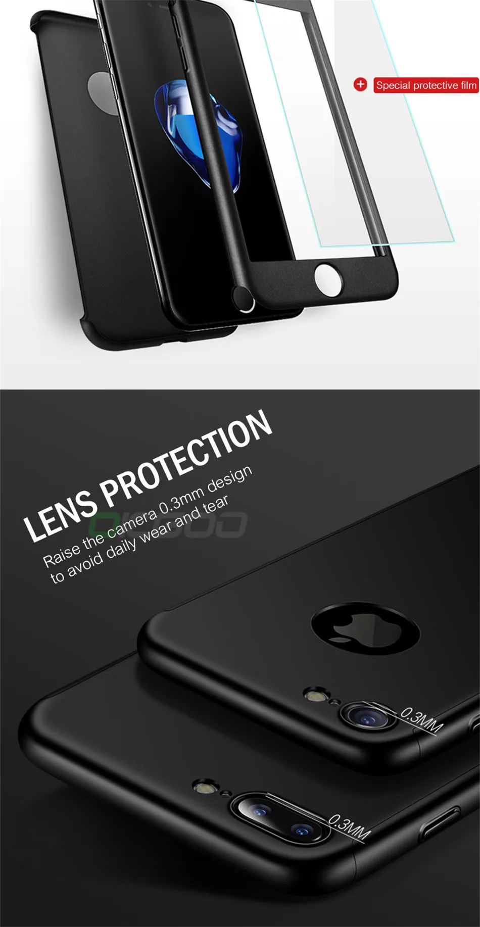 360 градусов полный чехол для телефона для iPhone 7 8 Plus X Xs Max Xr Capa чехол s для iPhone 6 6S Plus X Xr 5 5S SE чехол Coque Shell