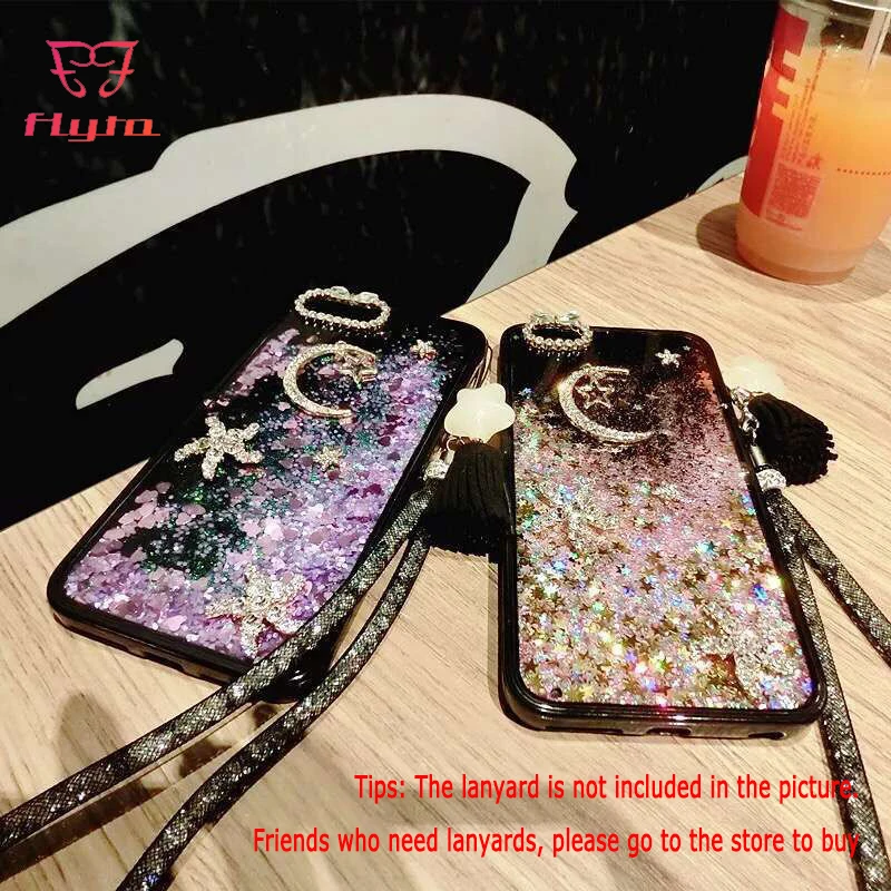 Чехол FlyTo для IPhone 7 8 Plus чехол со стразами с зыбучим песком телефона 6 6S 5 флип-чехол X