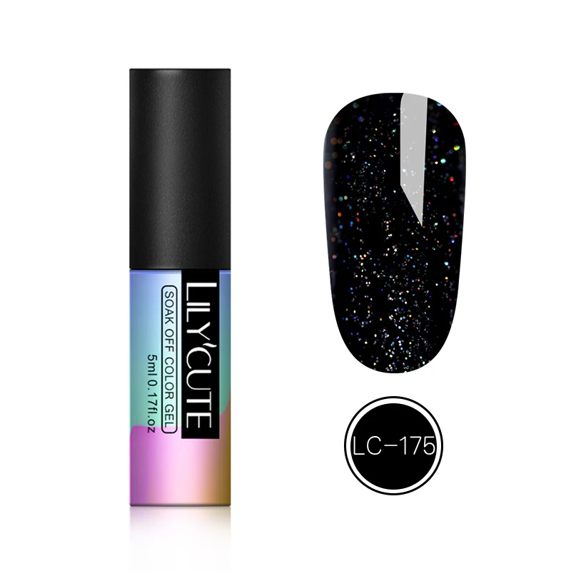 LC-175 LILYCUTE косметика парфюмерия диспенсер 5 мл Температура изменения Цвет Гель-лак для ногтей, Термальность лак для ногтей Гель-лак био-Гели Soak Off UV лампа длительного действия хамелеон лак для ногтей Лаки - Цвет: LC-175