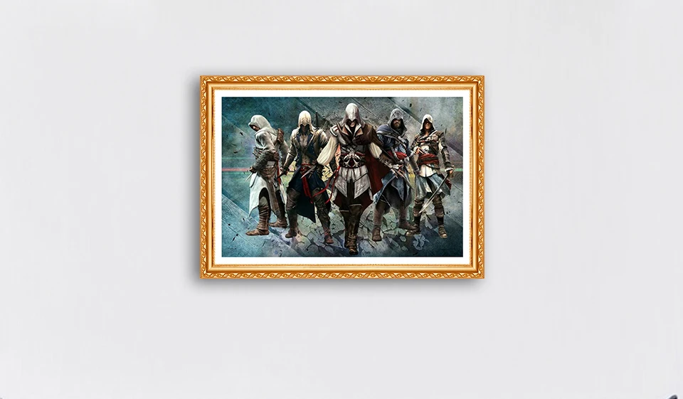 Assassin Creed 5d DIY Алмазная вышивка крестиком наборы полная Алмазная вышивка 5D алмазная рукоделие домашний декор