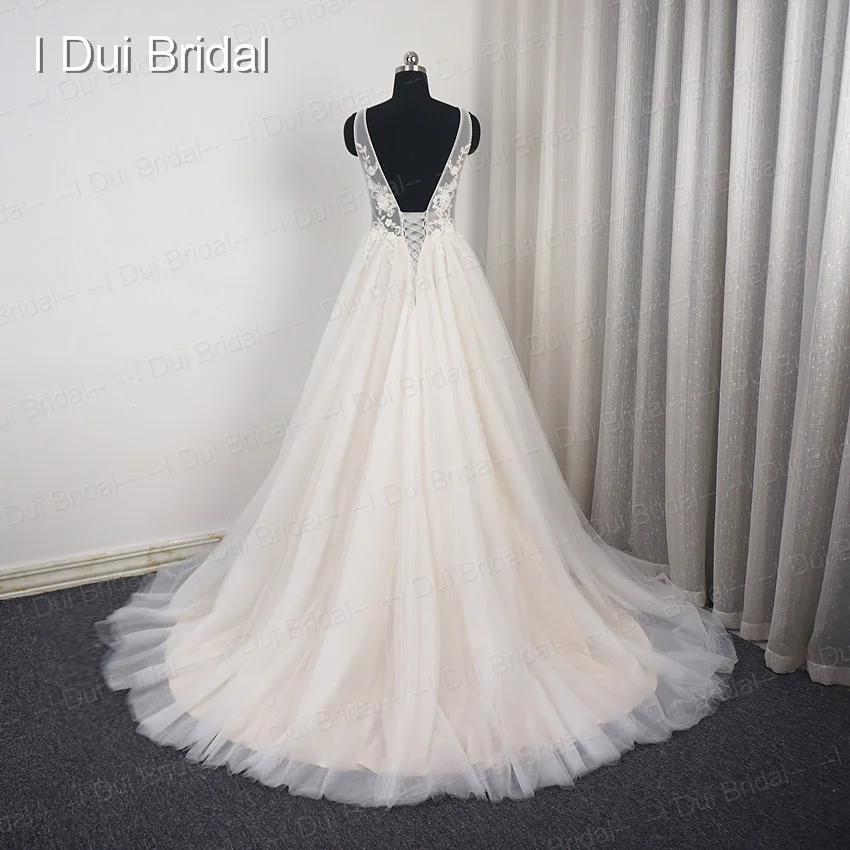 Кружевное Цветочное платье для свадьбы из тюля с корсетом и бусинами|bridal gown|wedding