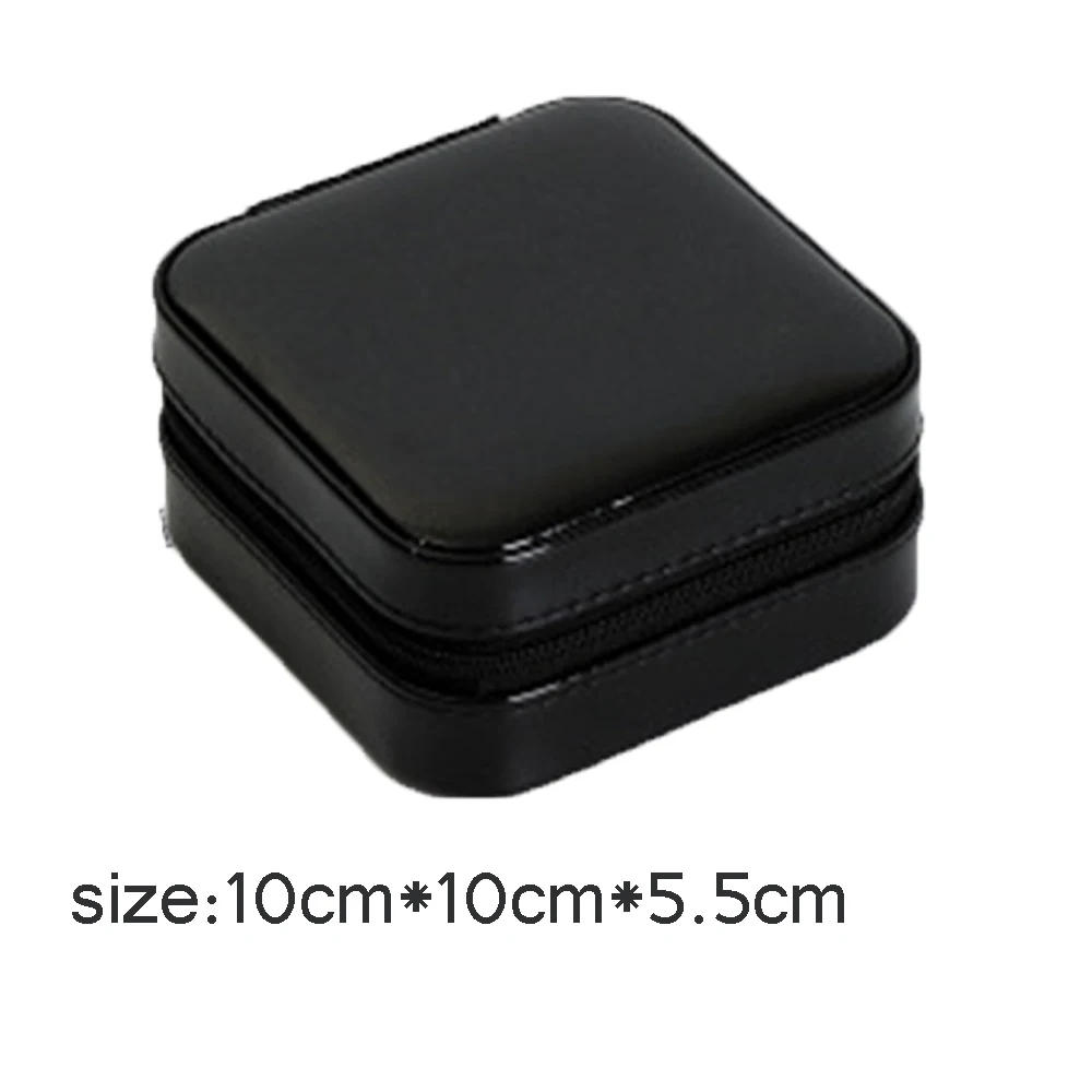 Простая коробка для хранения ювелирных изделий из искусственной кожи женские