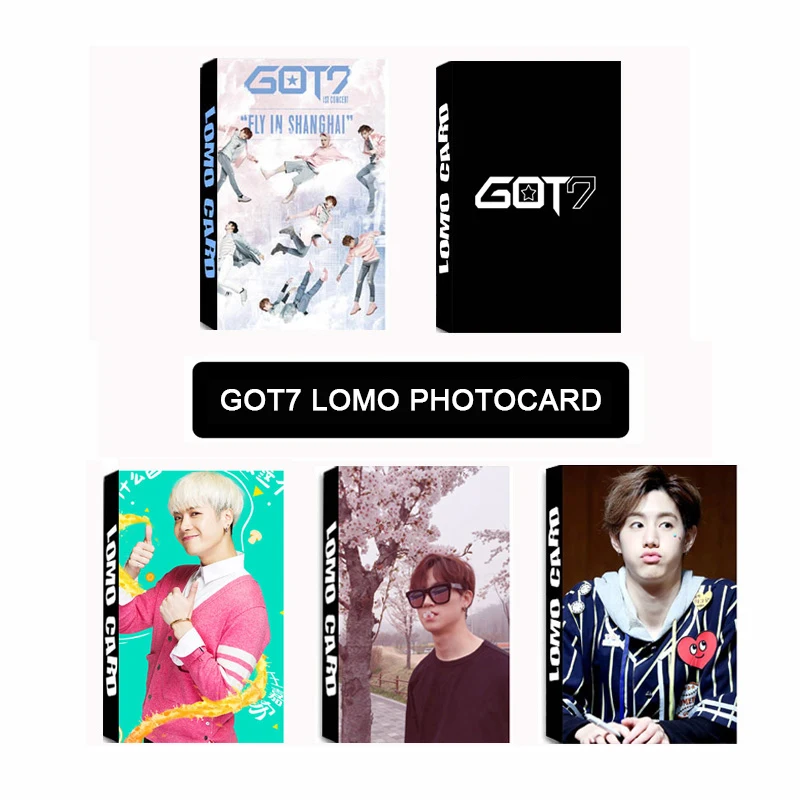 30 шт. оптовая продажа KPOP Fan GOT7 JB Mark Jackson альбом маленький ЛОМО фото карты Фотокарта