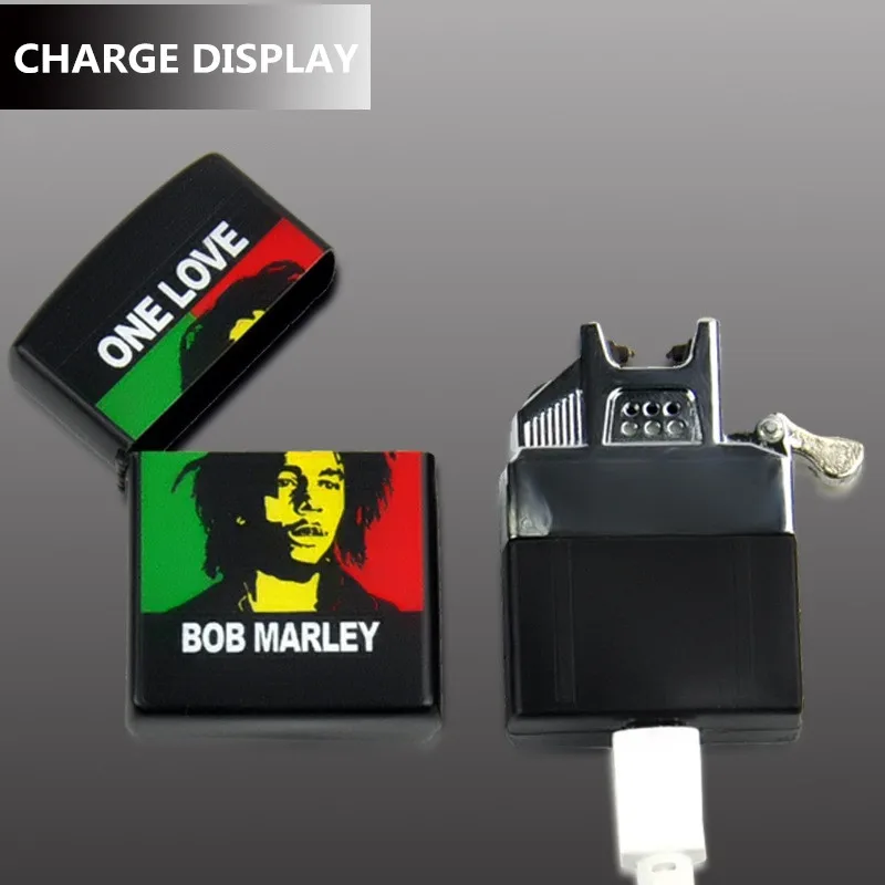 Bob Marley Зажигалка Usb американский Орел Arc Plamsa зажигалки аксессуары для курения ветрозащитная перезаряжаемая электрическая зажигалка