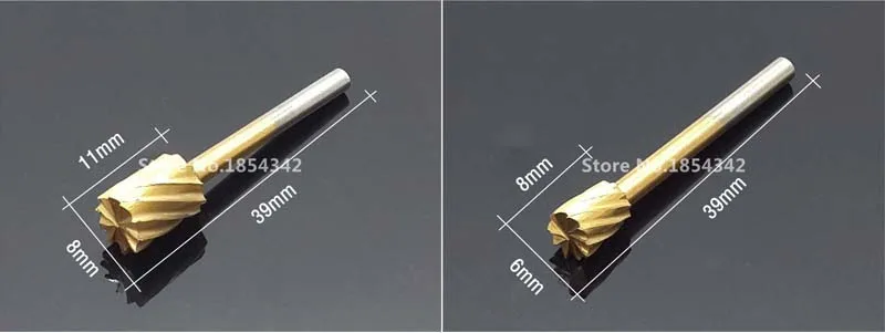 Набор из 20 штук, HSS Dremel, титановый фрезерный нож для дерева, фрезы для резьбы по дереву, резные инструменты, аксессуары