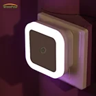 Автомобильный мини-ночник WoodPow, светодиодная лампа с вилкой Стандарта ЕС и США, цветная романтическая лампа для детской спальни