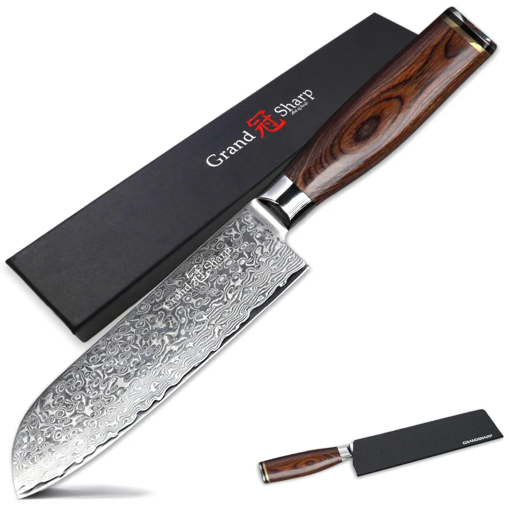 Нож Santoku из дамасской стали 6 9 дюйма vg10|chef tools|santoku knifechef knife |