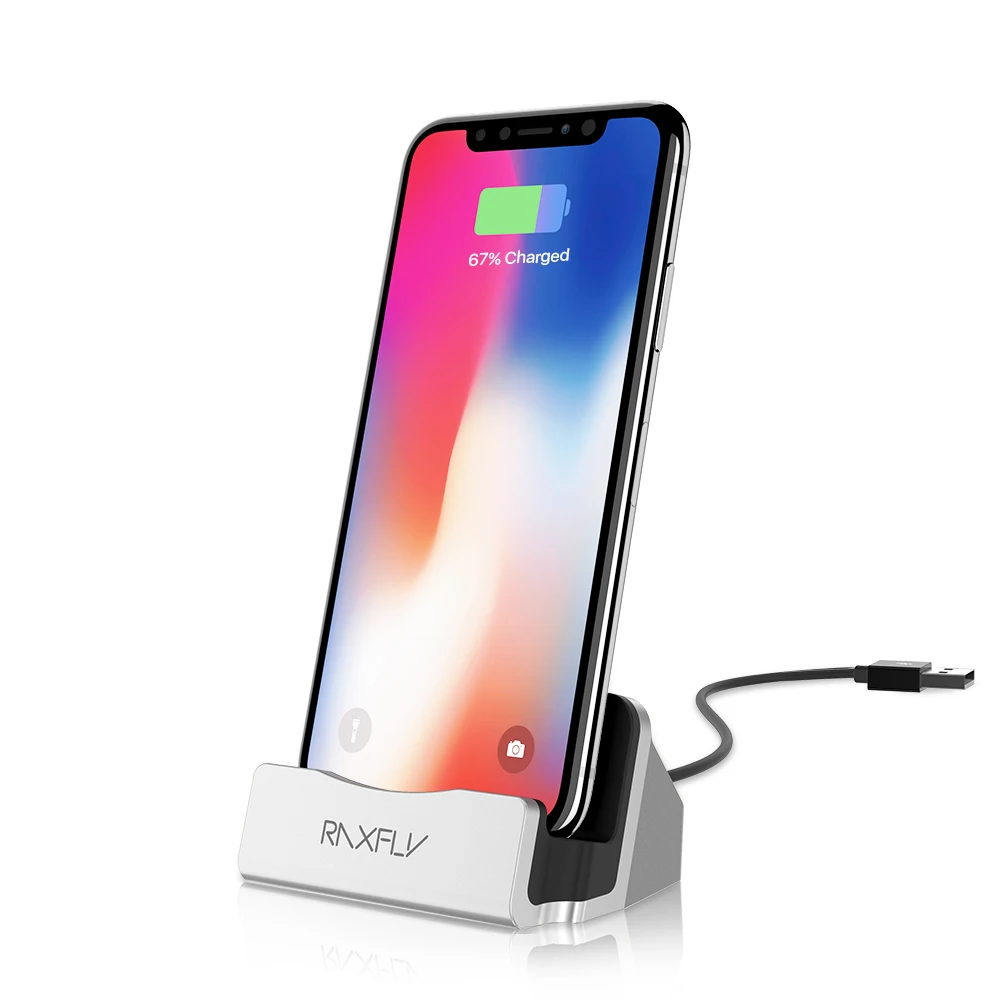 Multi Функция Роскошные Зарядное устройство Телефон Док держатель для iPhone 5 5S SE 6 7 8