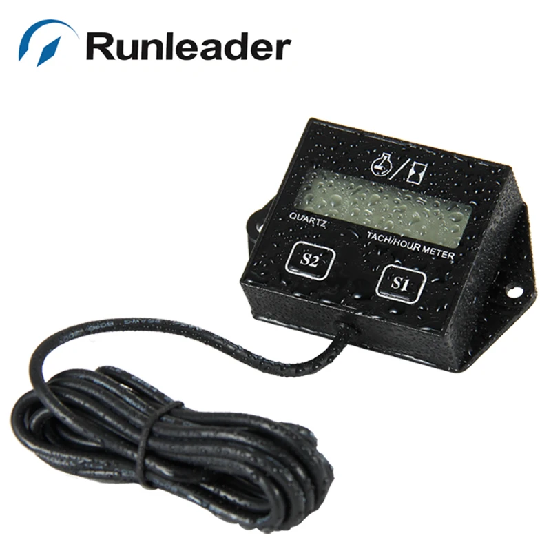 (10 шт.) SparkPlugs двигатель цифровой Tach счетчик часов Тахометр Датчик для мотоцикла