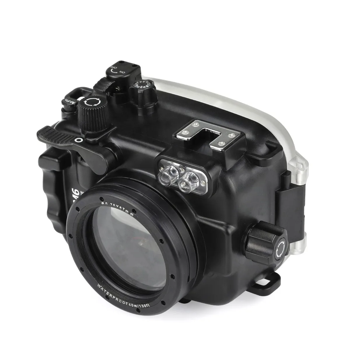SeaFrogs 40 м/130 футов корпус подводной камеры для Canon EOS M6 22 мм объектив
