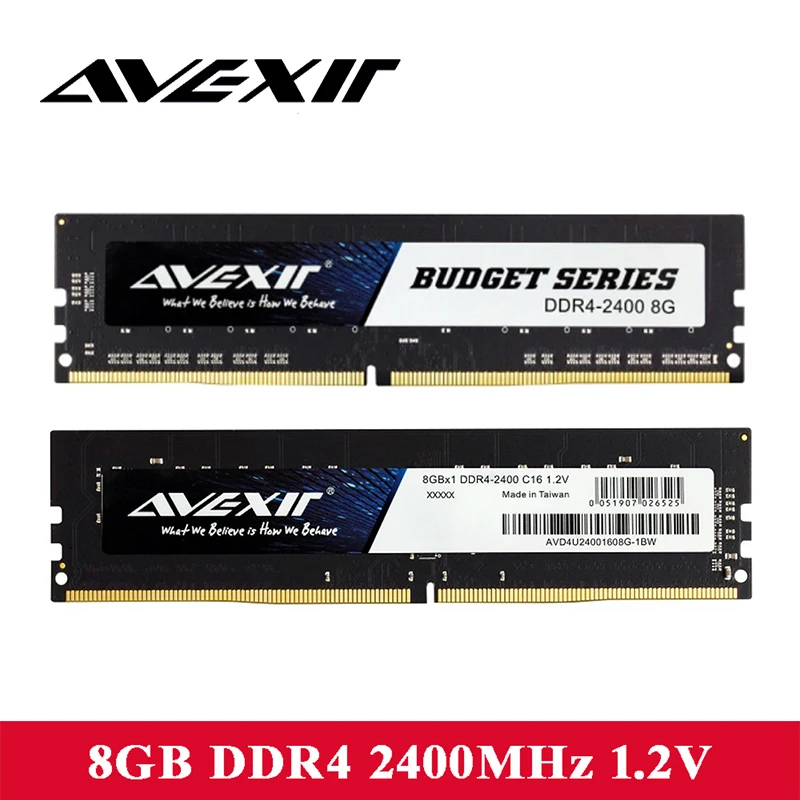 AVEXIR Оперативная Память ddr4 4 ГБ/8 ГБ/16 ГБ desktop memorIa 2666 мГц/2400 мГц памяти напряжение 1 2