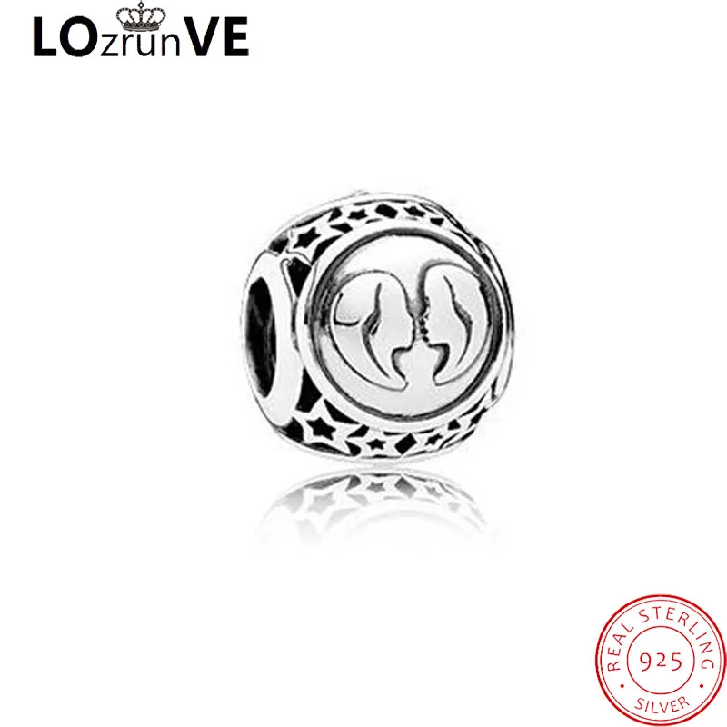 LOZRUNVE 2018 original 925 sterling silver DIY pendant fashion 12 constellation elegant bracelet breloque women wholesale | Украшения и