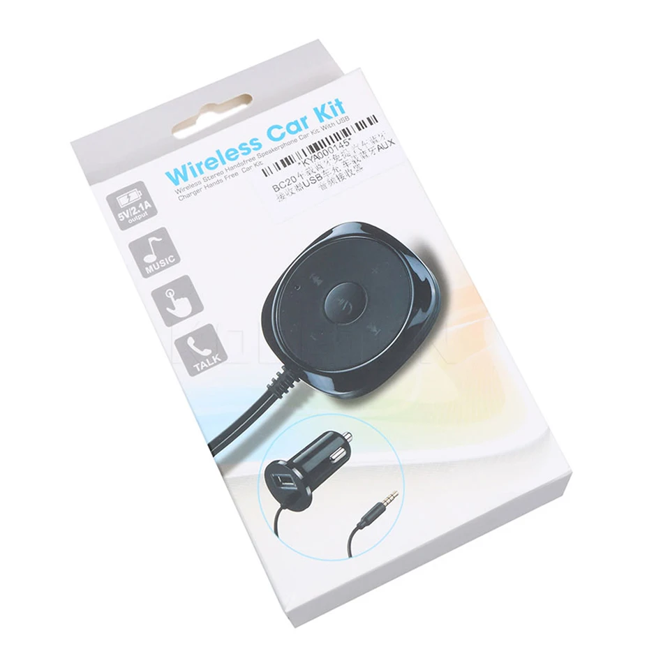Kebidu гарнитура Bluetooth автомобильный комплект Магнитная база MP3 A2DP 3,5 мм AUX аудио музыкальный приемник адаптер USB зарядное устройство для iphone Android