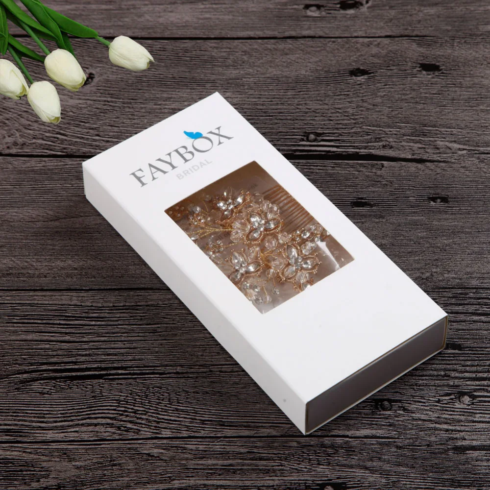 Ручная работа свадебный кристалл расческа цветок украшение для волос Роскошный