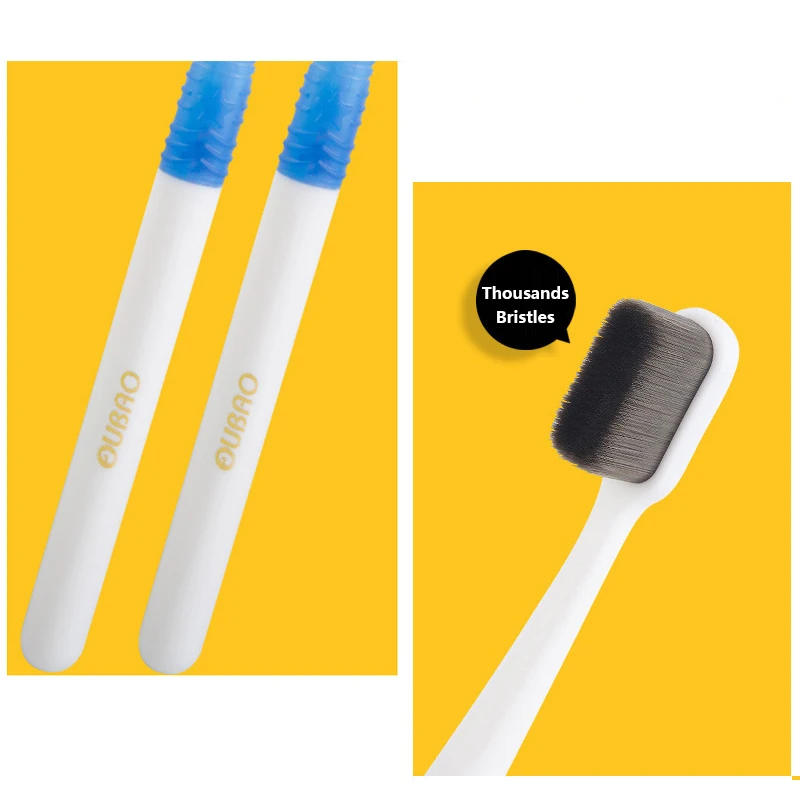 Сверхплотная щетиная зубная щетка Ultrasoft из бамбукового угольного волокна мягкий