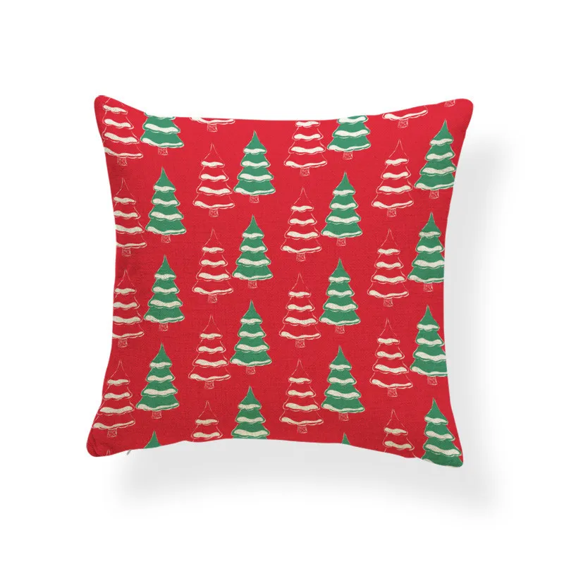 Рождественская подушка в стиле аниме чехол сосновая Подарочная коробка