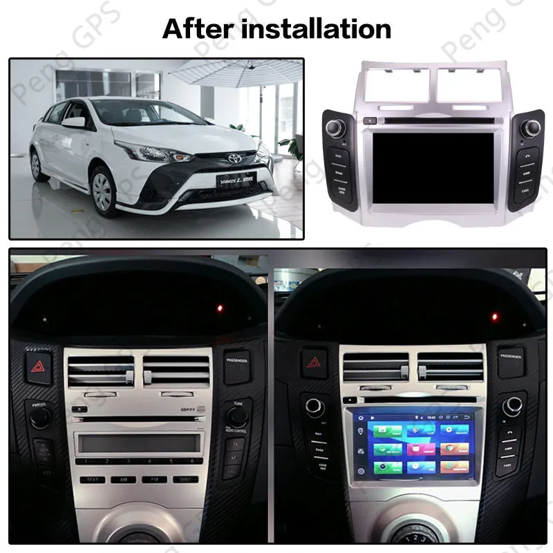 Android 9 0 Автомобильный DVD стерео мультимедиа головное устройство для TOYOTA YARIS 2005 2007