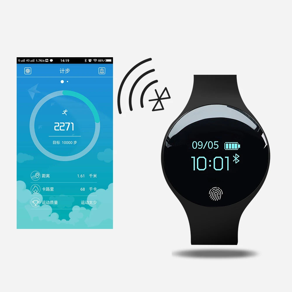 Умные часы KEBIDU с Bluetooth для IOS Android спортивные умные шагомером фитнес-браслет iPhone