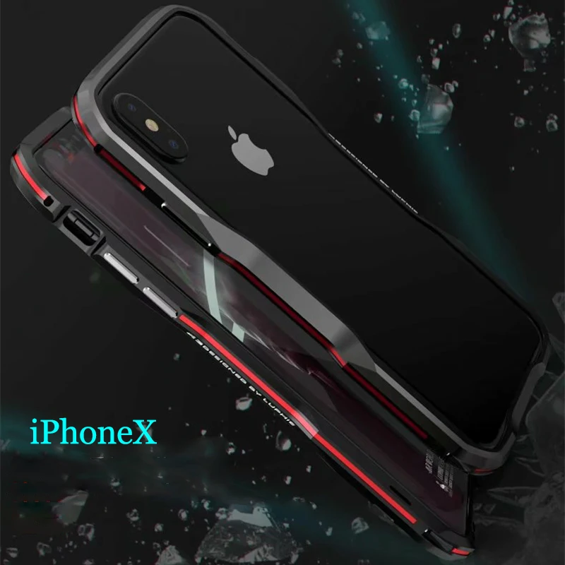 Luphie Bicolor Aluminum metal phone Bumper Case for iphoneX Frame iphone X 5.8inch Cover cases | Мобильные телефоны и