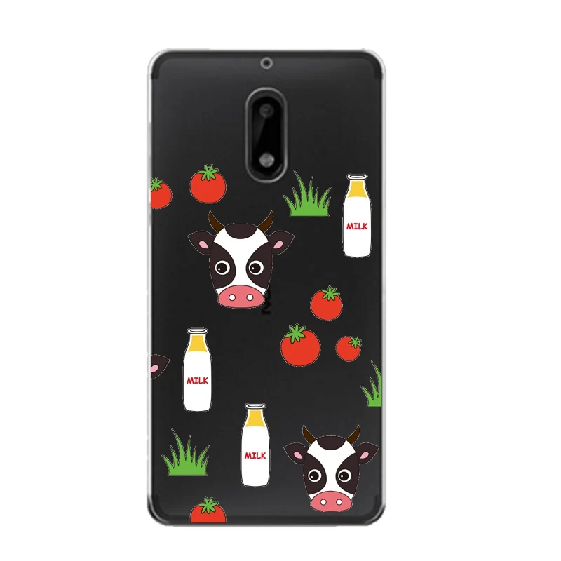 Panda Coque Soft Clear TPU Phone Case For Nokia3 5 6 8 N540 N640 N535 N830 Fundas Cow Silicone Printed Cute Cover Free Shipping | Мобильные