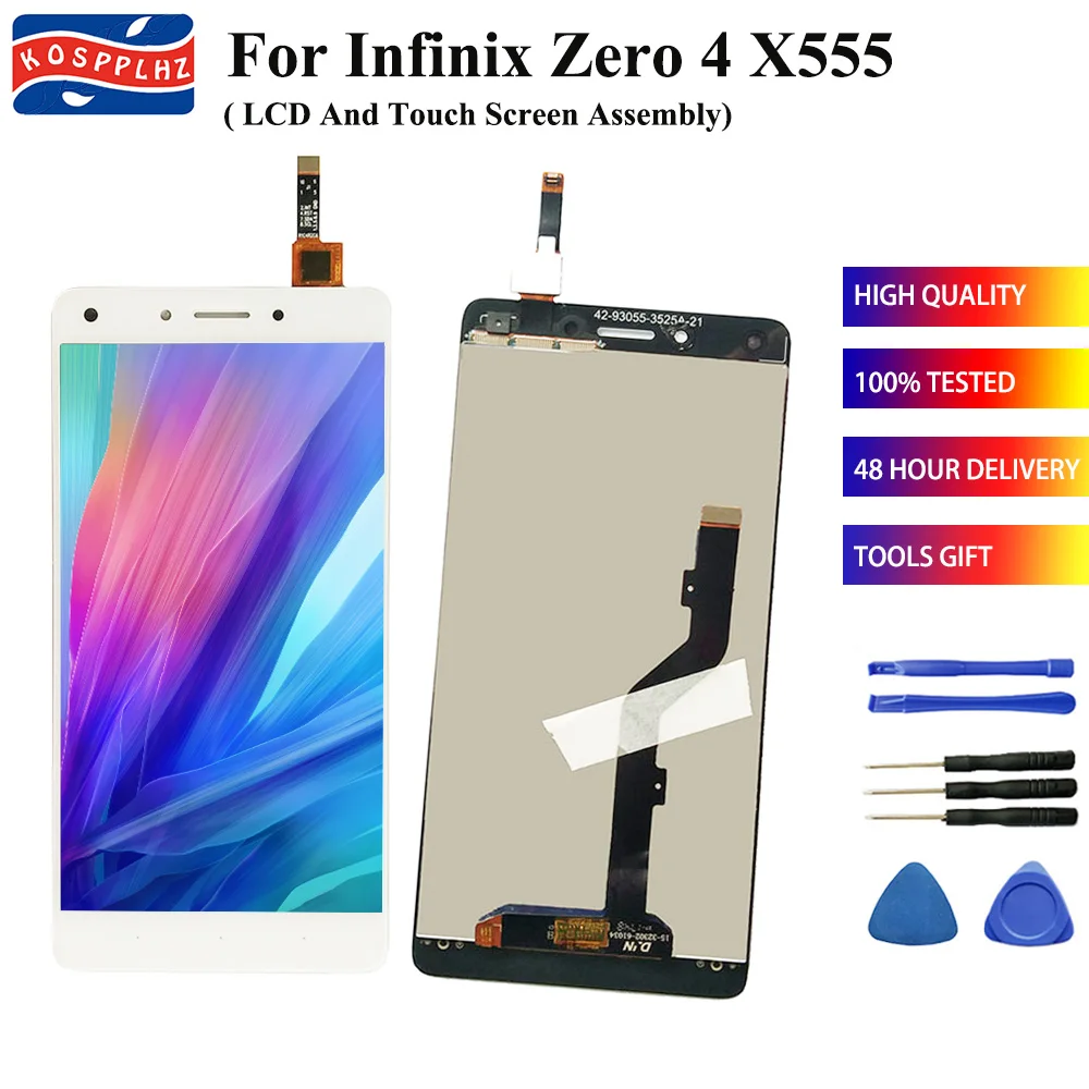 100% новый + протестированный для Infinix Zero4 X555 ЖК дисплей и дигитайзер сенсорного