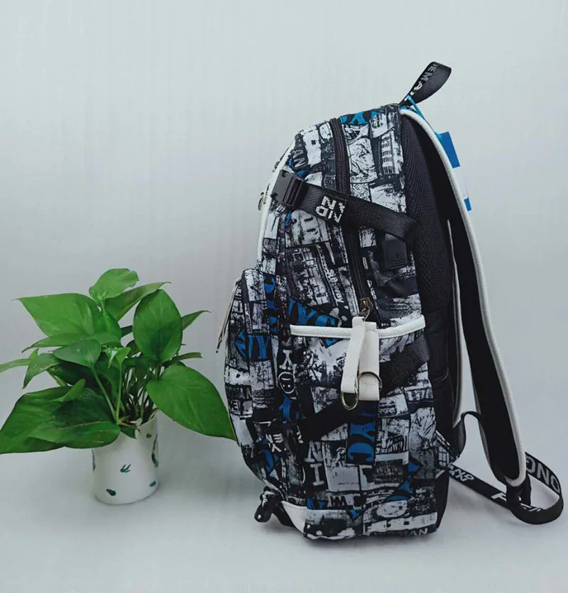 Унисекс Холщовый школьный рюкзак для колледжа с usb портом зарядки школьные ранцы