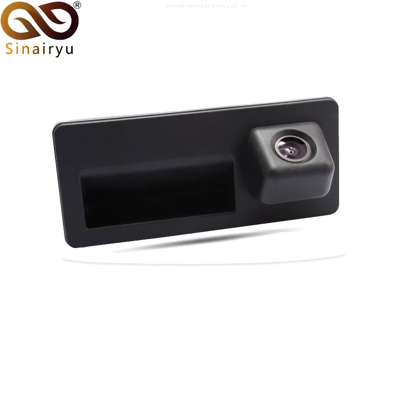 RCD330 Car Trunk Handle Rear View Camera For Audi VW MQB PQ MIB Stereo Monitor Support Data Trajectory Line . Not need CANBUS | Автомобили