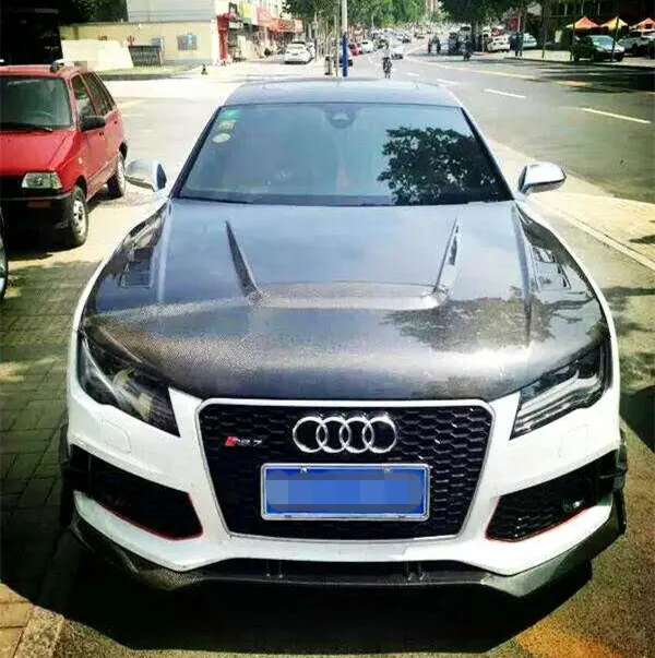 A7 S7 RS7 капот BONNET--PI стиль из углеродного волокна W/ FRP смешанный для Audi RS7. |