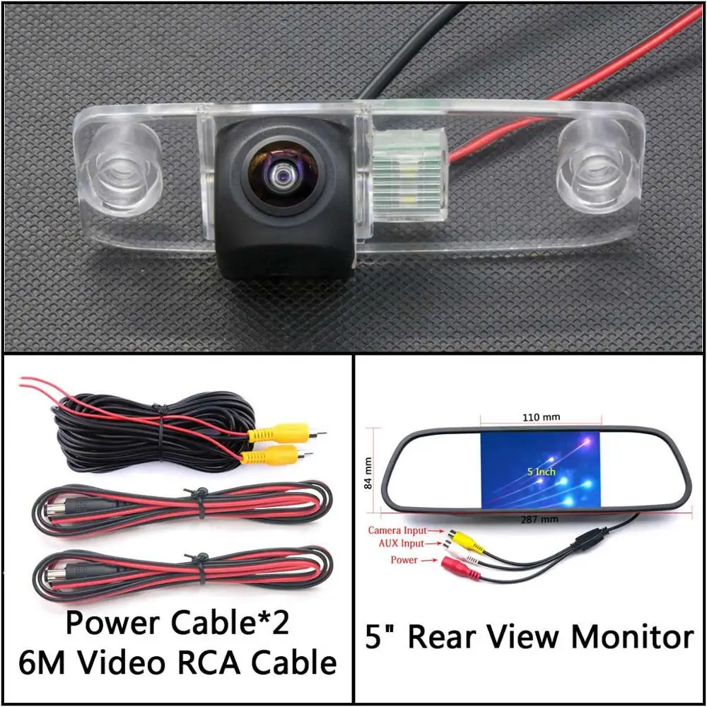 Cam N 5 inch Mirror 175 градусов HD резервная камера заднего вида для KIA Ceed Carens Rondo Mohave Borrego автомобильный монитор парковки ночного видения - Название цвета: Cam N 5 inch Mirror