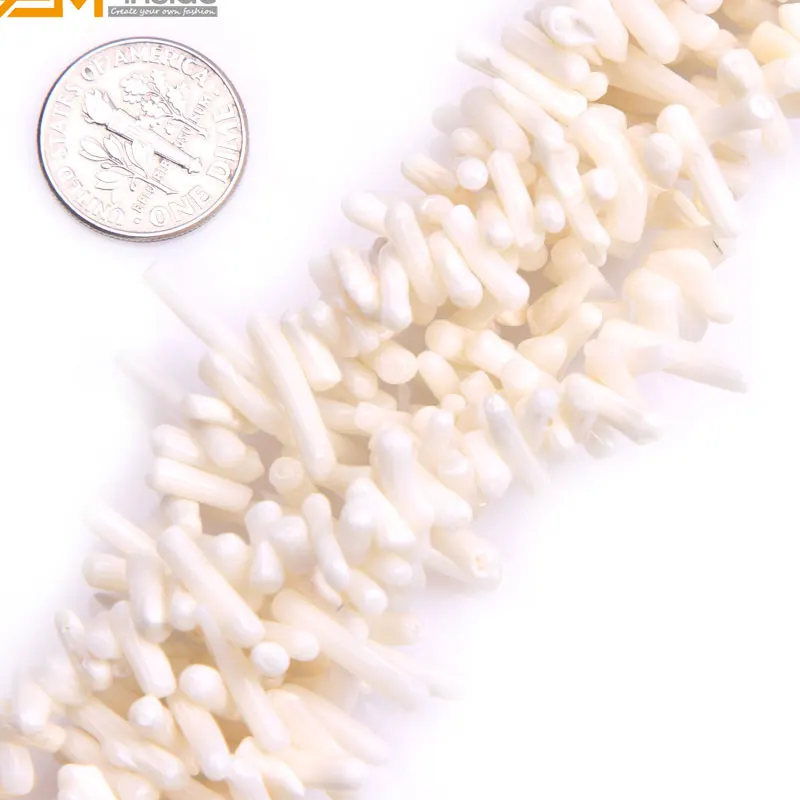 

Natural Stick Shape Coral Beads For Jewelry Making strand 15 inch Simi-precious Gem stone bead for bracelet Necklace Making DIY