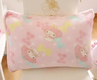 only pillow case 1 шт., очень мягкий чехол для подушки с рисунком из мультфильма «my melody twins star», плюшевое фланелевое одеяло, простыня, Романтичный подарок для леди, игрушка для маленькой девочки - Цвет: only pillow case
