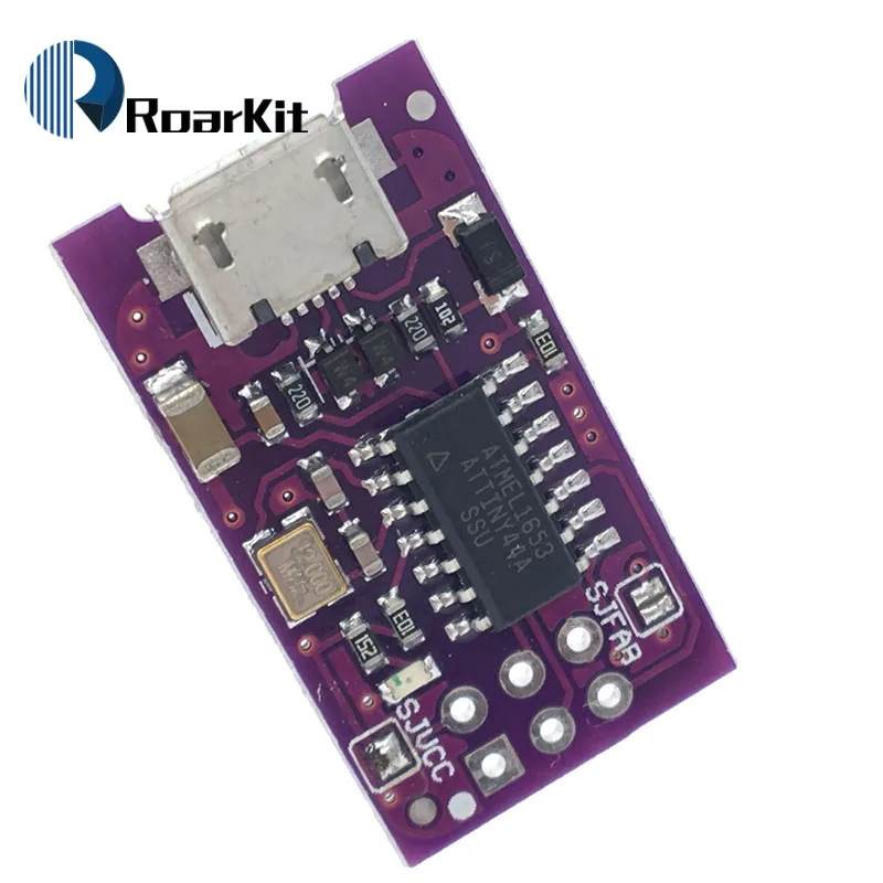 Микро usb 5 в крошечная AVR ISP ATtiny44 ATTiny45 ATTiny85 USBTinyISP программатор модуль для Arduino IDE