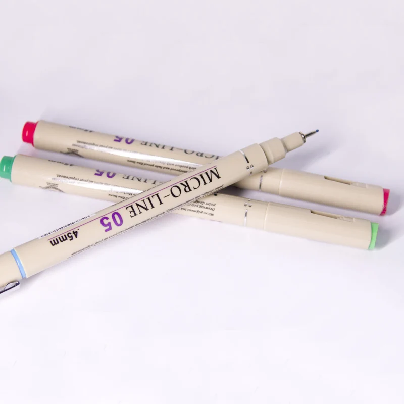 Набор микро фломастеров для рисования 12 цветов|felt tip pen|anime penpens for school |