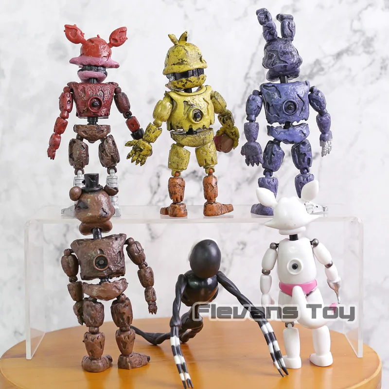 Five Nights At Freddy's ПВХ фигурку FNAF Бонни Фокси Фредди Fazbear медведь куклы игрушечные лошадки 6 шт./компл./