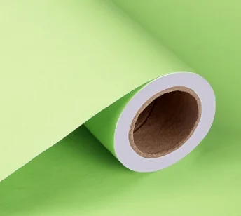 green New Plain color thick PVC wallpaper self-adhesive solid color wallpapers bedroom living room decoration wall stickers waterproof - Цвет: green