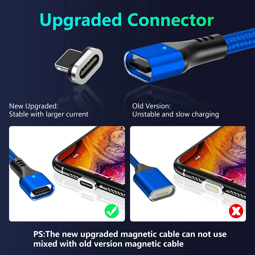 Магнитный кабель ZRSE 3A Micro Usb для Iphone кабели Type C 3 в 1 быстрая зарядка 0 мобильный