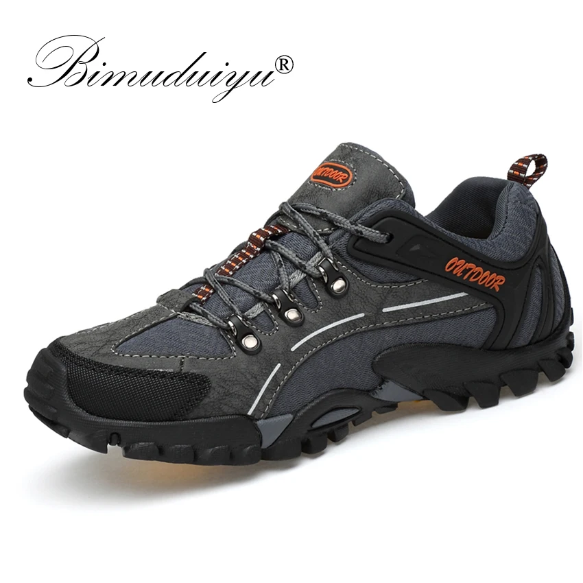 BIMUDUIYU 2020 Outdoor Men Shoes Comfortable Casual Breathable Flats Moccasins Lace-Up Spring Rubber Sneakers |