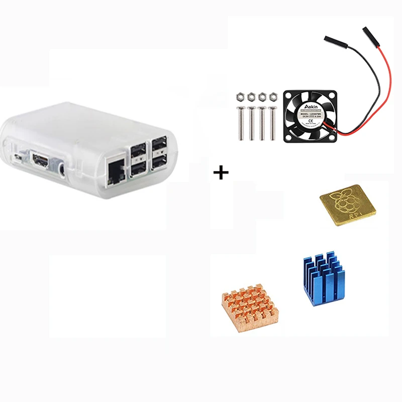 Для Raspberry Pi 3 корпус ABS pi 2 коробка от основа + охлаждающий вентилятор | Компьютеры и
