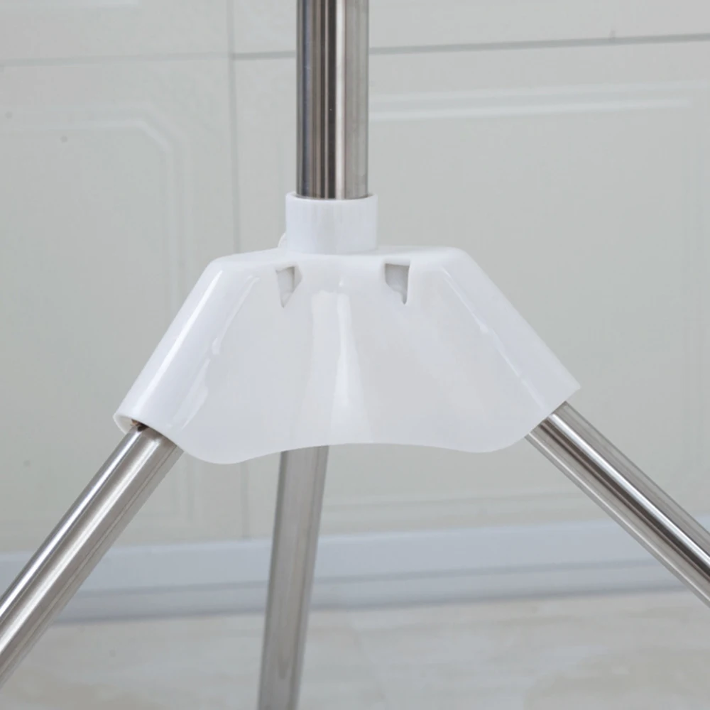 3 Tiers Foldable Cloth Drying Rack stainless steel Towel Hanger Clothes Coat Organizer Clothes Drying Rack 68.5x68.5x170cm