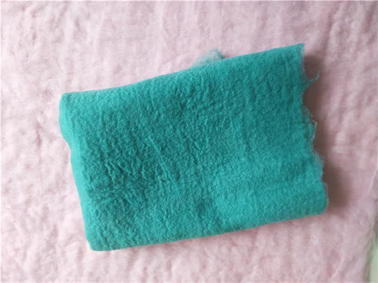 blue-green 30*100 см ультратонкий шерстяной флис в форме цветов одеяло для новорожденного реквизит для фотосъемки мягкая корзина наполнитель заглушка фон одеяло s - Цвет: blue-green