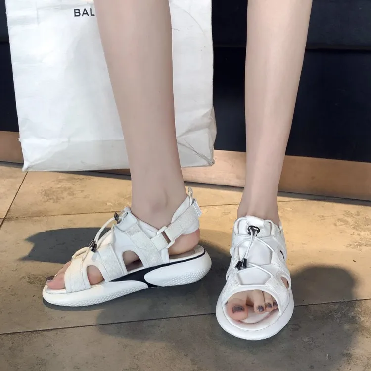 Женские сандалии на высоком каблуке спортивная обувь плоской подошве большие