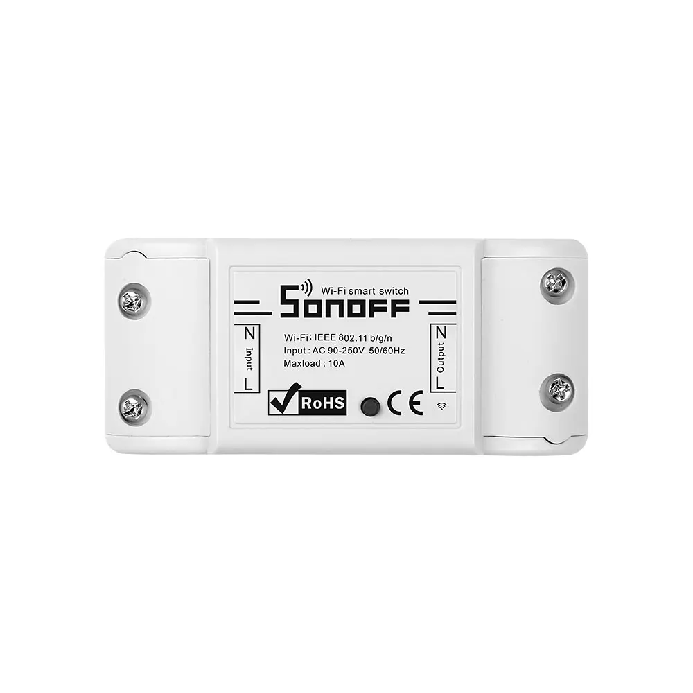 Умный выключатель Itead Sonoff Basic R2 универсальный тип розетки Wi Fi модуль сделай сам