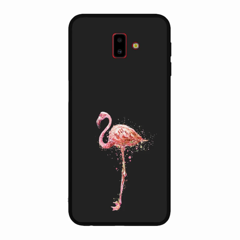 Мягкий силиконовый черный чехол для samsung Galaxy J4 J6 Plus J3 J5 J7 2017 Прочный с изображением