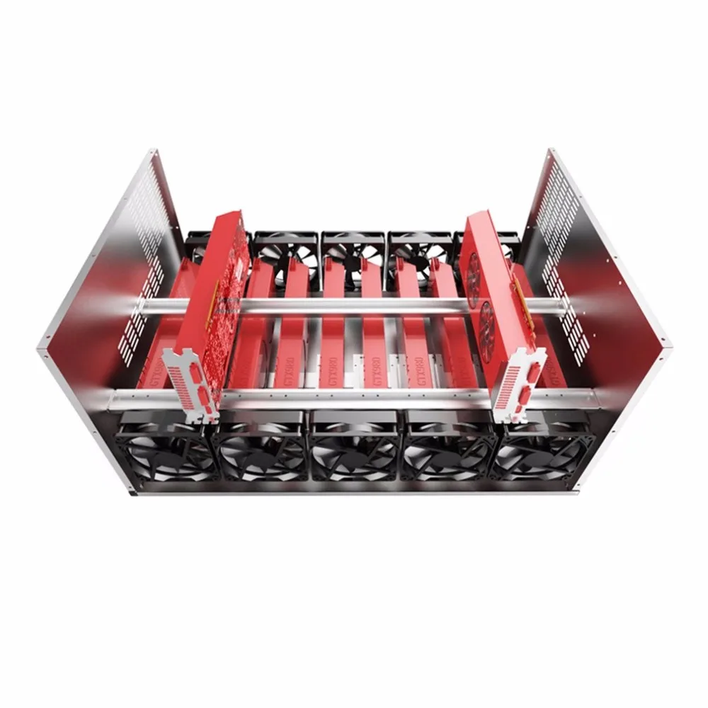 Графический чехол KEBETEME для майнинга на открытом воздухе GPU ATX Fit 6/8 видеокарта Ethereum