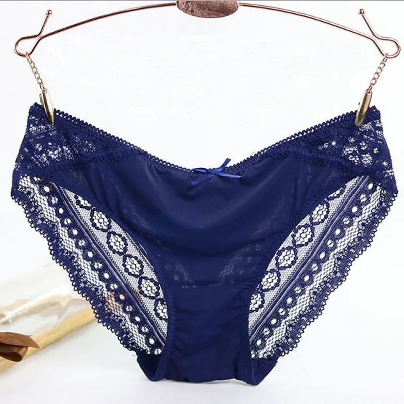 New Arrival Women's Sexy Lace Panties Seamless Panty For Female Brand Design Briefs Thong Underwear M L Size UN70027+35
