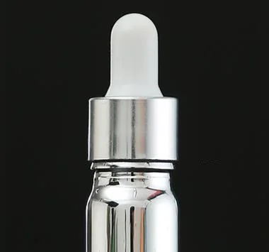 White Dropper 5 мл-100 мл Серебряная стеклянная бутылка эфирное масло флакон косметическая упаковка сыворотка лосьон насос распылитель бутылка 15 шт - Цвет: White Dropper
