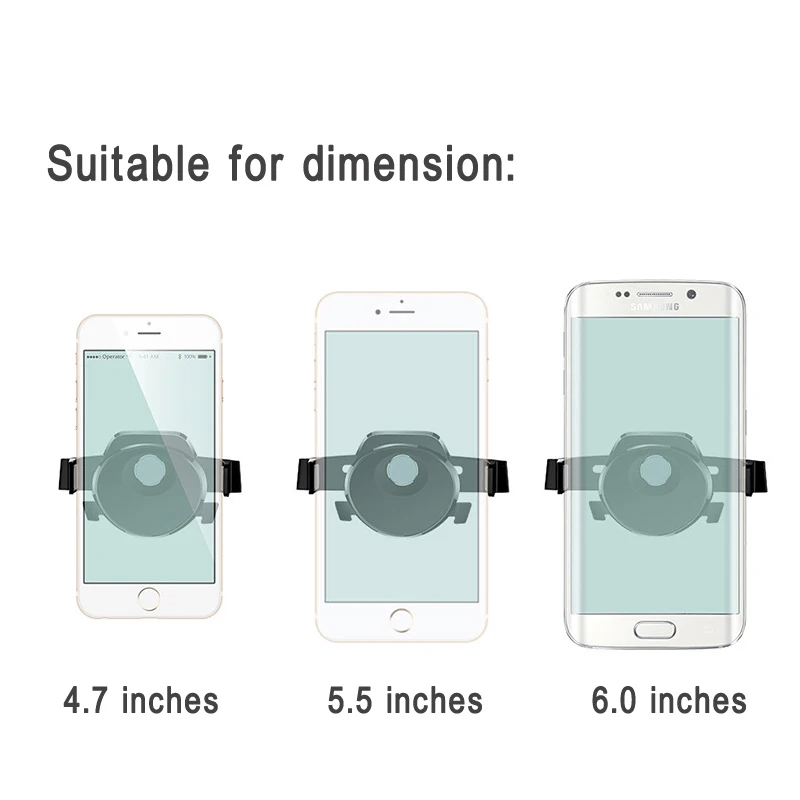 Автомобильный держатель для iPhone 8 X с поворотом на 360 градусов регулируемый